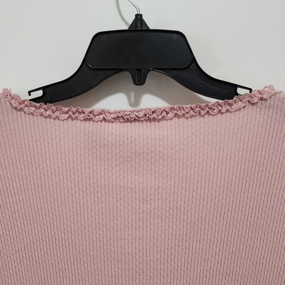 Vtg Y2K Liz Claiborne LizWear Button Up Lace Ruffle Trim Cardigan Runs Small - Picture 6 of 8